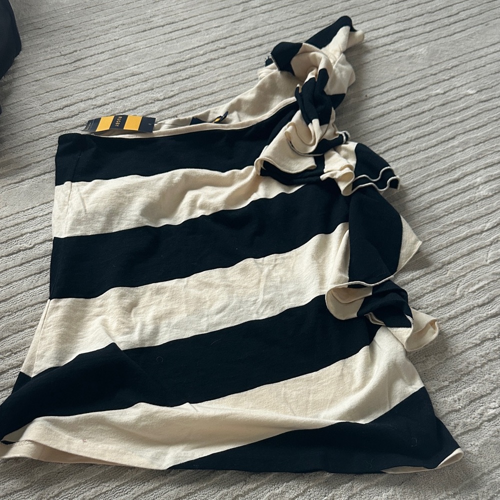 Ralph lauren Rugby Striped Black and Cream Women's Blouse